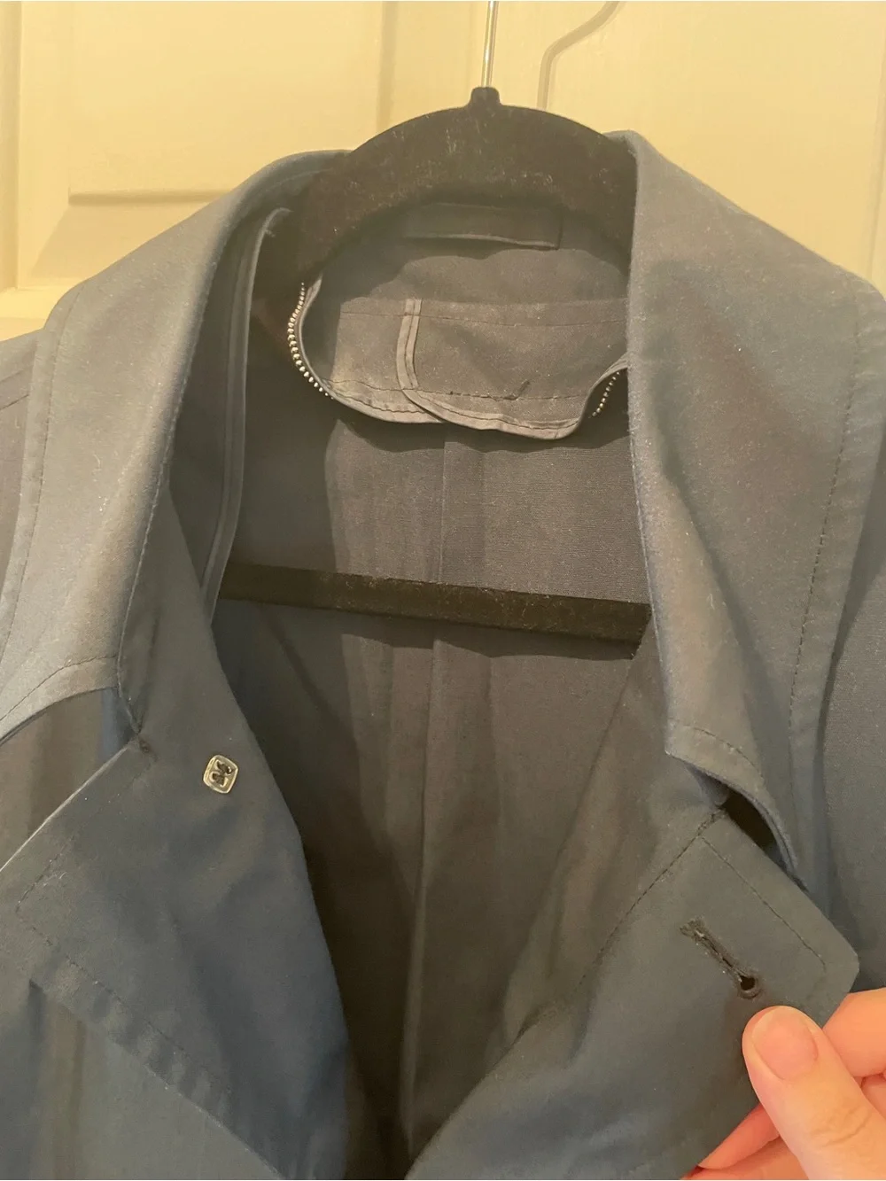 London Fog Men's Navy Trench Coat